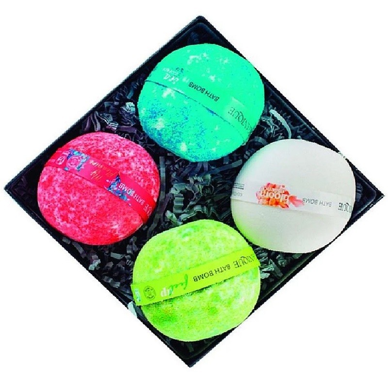 Set cadou 4 bile de baie Sparkling Touch, Organique