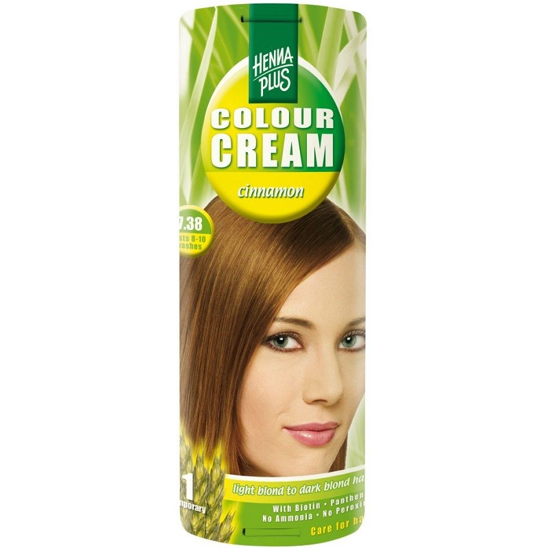 Crema nuantatoare 7.38 Colour Cream Cinnamon 60 ml Hennaplus