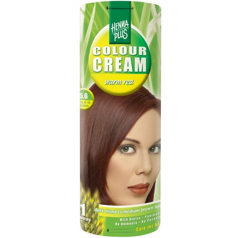 Crema nuantatoare 5.6 Colour Cream Warm Red 60 ml Hennaplus
