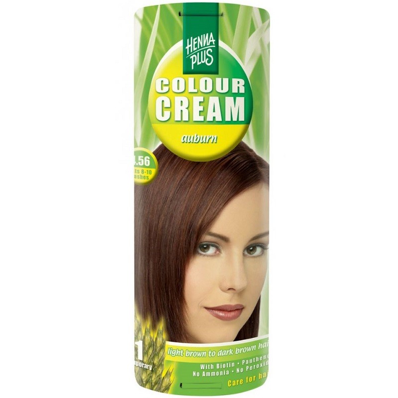 Crema nuantatoare 4.56 Colour Cream Auburn 60 ml Hennaplus
