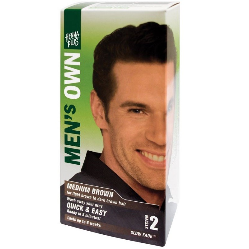 Vopsea par barbati Men's Own Medium Brown 80 ml Hennaplus
