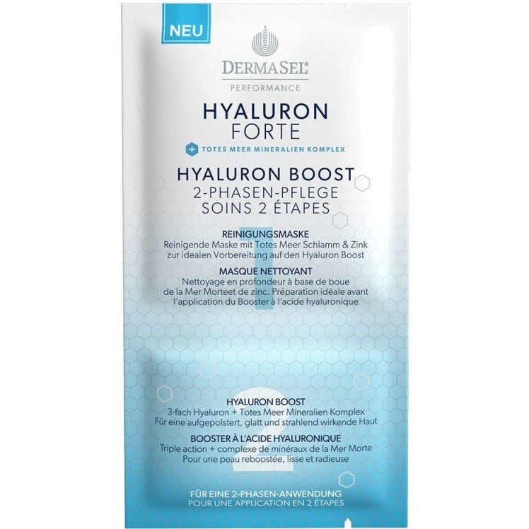Masca faciala in 2 faze Hyaluron Forte Boost 9ml Dermasel