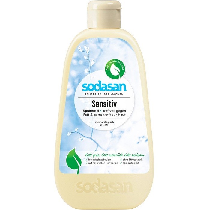 Detergent de vase lichid Sensitiv (fara parfum) 500ml Sodasan