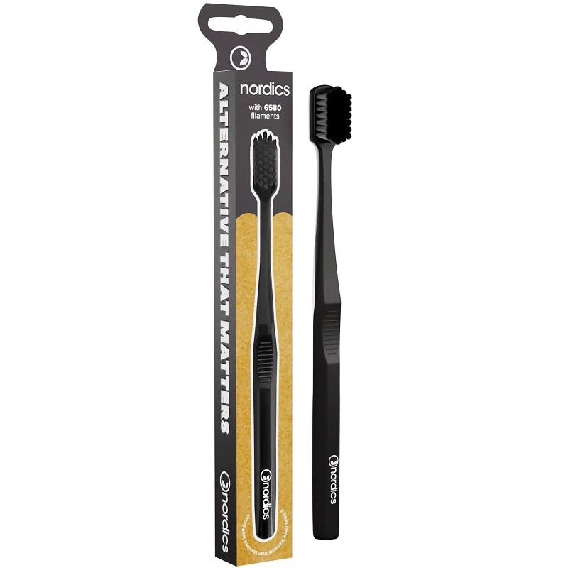 Periuta de dinti premium, Negru, Nordics Oral Care