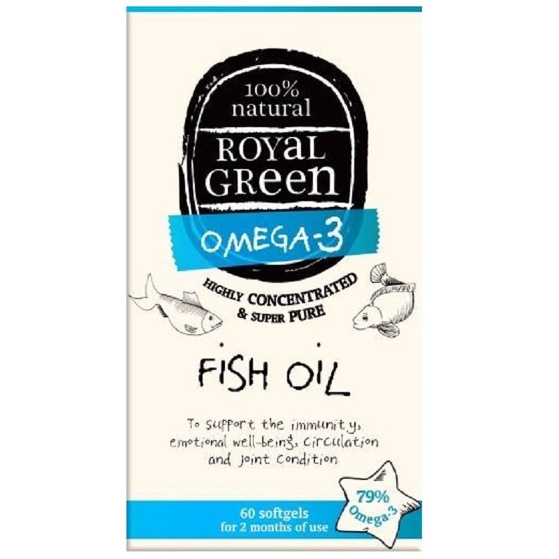Ulei de peste pur, 100% natural 30 capsule Royal Green