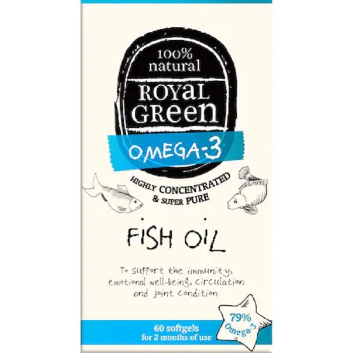 Ulei de peste pur, 100% natural 60 capsule Royal Green