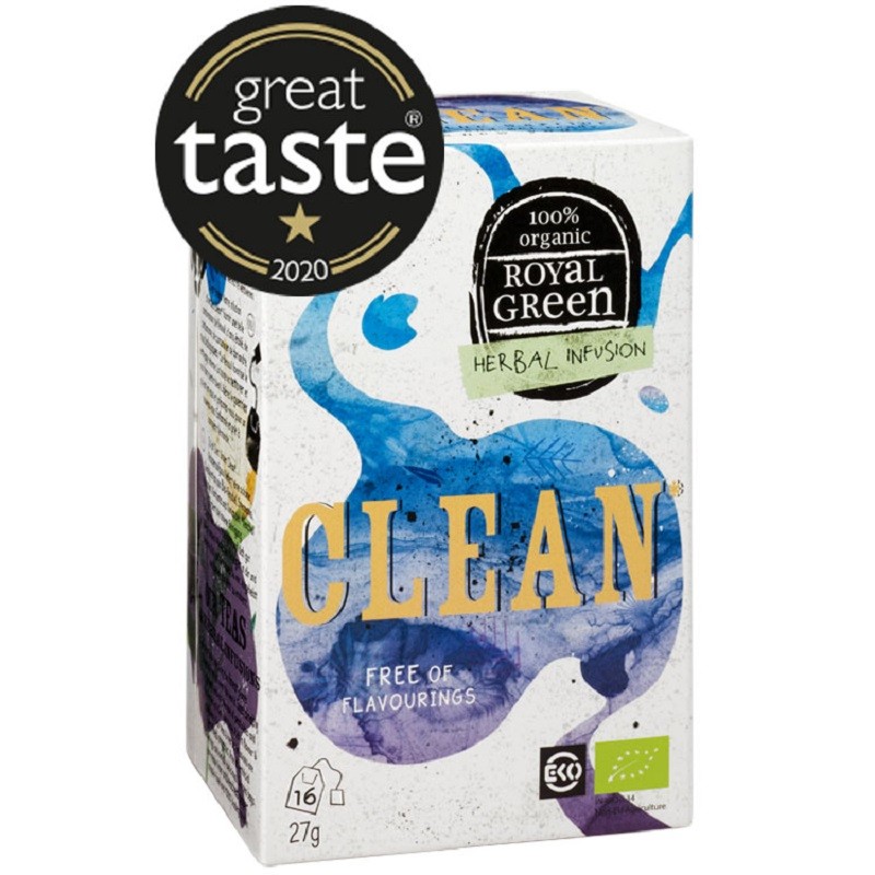 Ceai bio Clean, detoxifiant 16 plicuri Royal Green