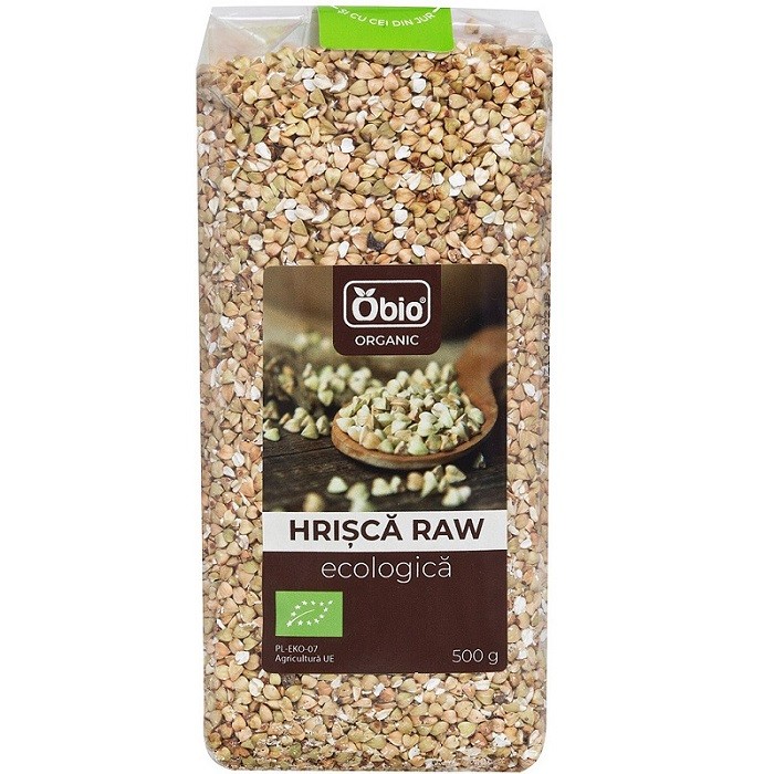 Hrisca raw bio, fara gluten 500g Obio