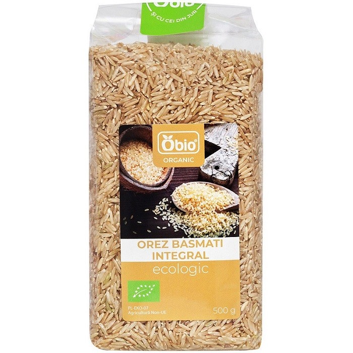 Orez basmati integral (brun) bio 500g Obio