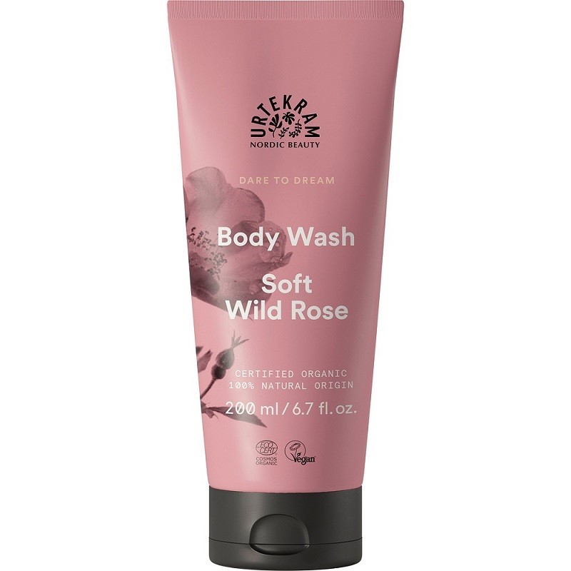 Gel de dus cu trandafir salbatic si aloe vera 200ml Urtekram