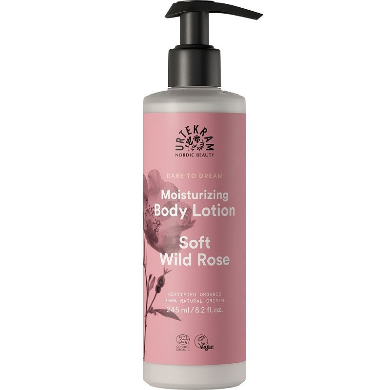 Lotiune de corp hidratanta cu trandafir salbatic 245ml Urtekram