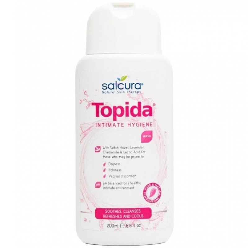 Gel igiena intima Topida, disconfort vaginal, reglare pH 200ml Salcura