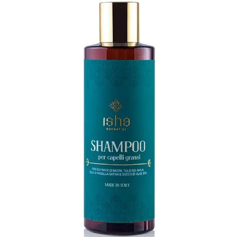 Sampon pentru par gras cu neem si aloe vera 200ml Isha Cosmetics