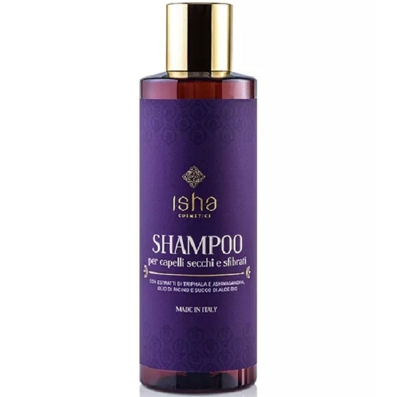 Sampon pentru par uscat si fragil cu amla 200ml Isha Cosmetics
