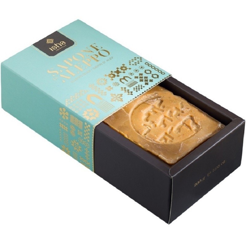 Sapun de alep cu 16% ulei de dafin 200g Isha Cosmetics