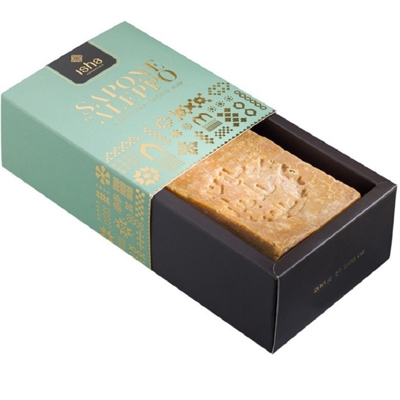 Sapun de alep cu 25% ulei de dafin 200g Isha Cosmetics