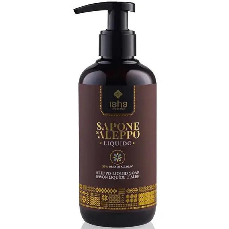 Sapun de alep lichid cu 25% ulei de dafin 250ml Isha Cosmetics