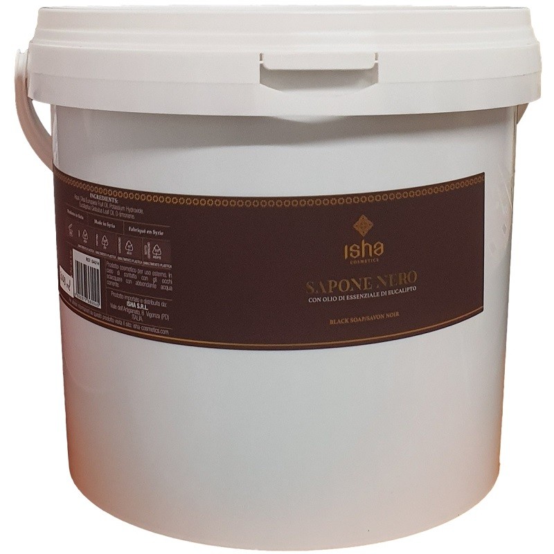 Sapun negru african cu eucalipt vrac 5 Litri Isha Cosmetics