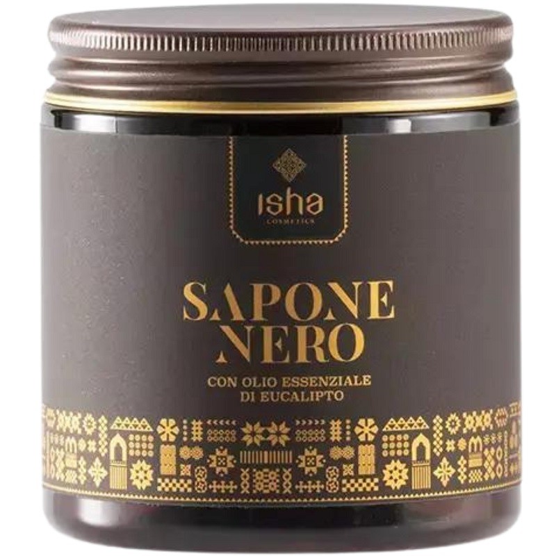 Sapun negru african cu eucalipt 1000ml Isha Cosmetics