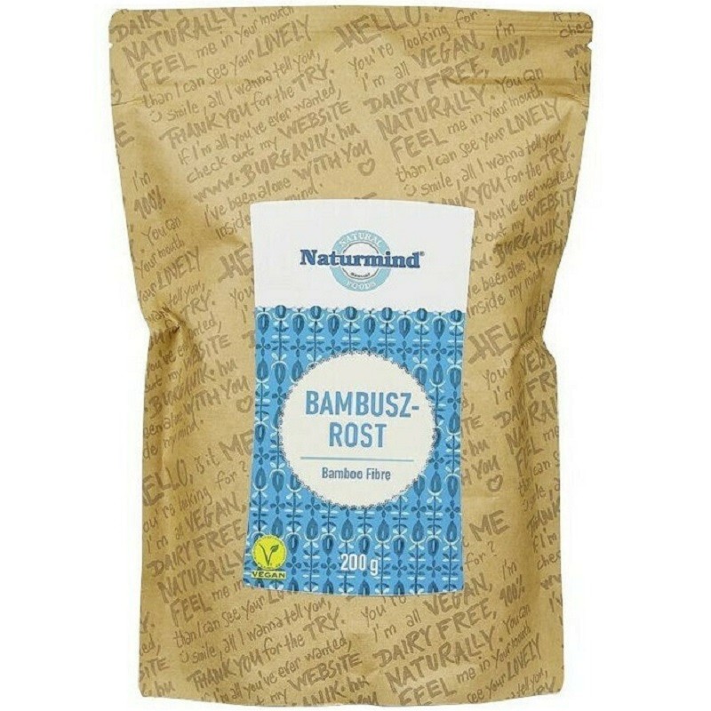 Fibre de bambus, produs natural vegan 200g Naturmind