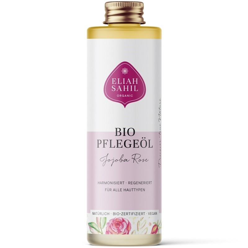 Ulei de jojoba si trandafir pentru corp si par bio 100ml Eliah Sahil