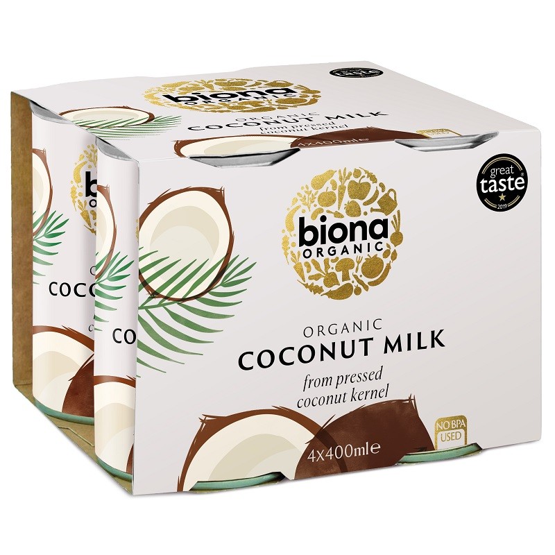 Bautura de cocos bio 4 buc x 400ml Biona