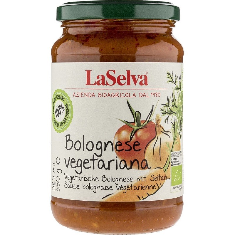 Sos bolognese vegetarian cu seitan bio 350g LaSelva