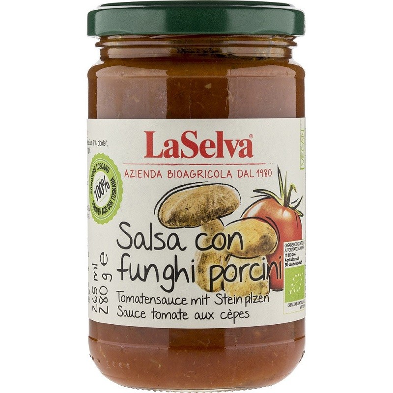 Sos de rosii cu hribi bio 280g LaSelva