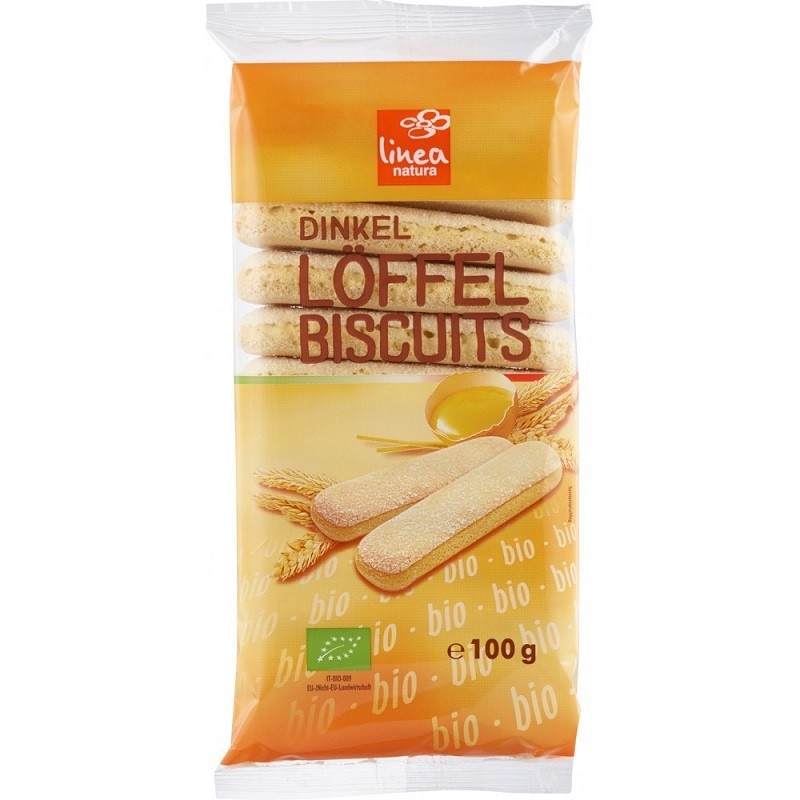 Piscoturi din spelta cu ou bio 100g Linea Natura