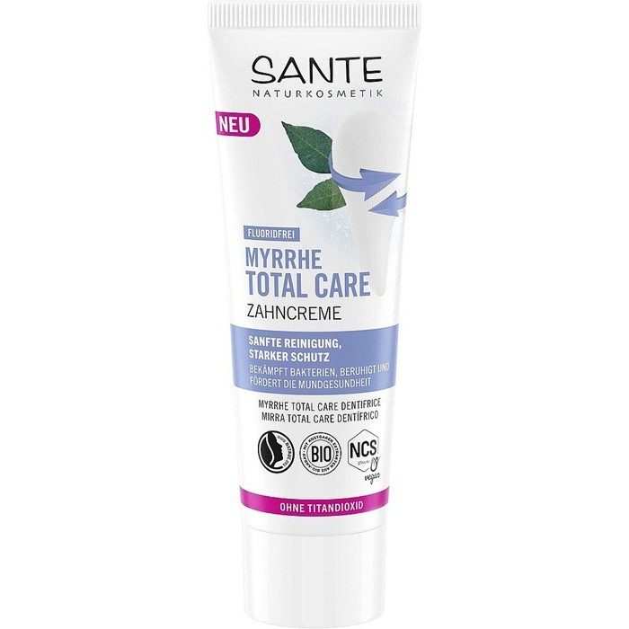 Pasta de dinti Total Care cu smirna, fara fluor 75ml Sante Naturkosmetik