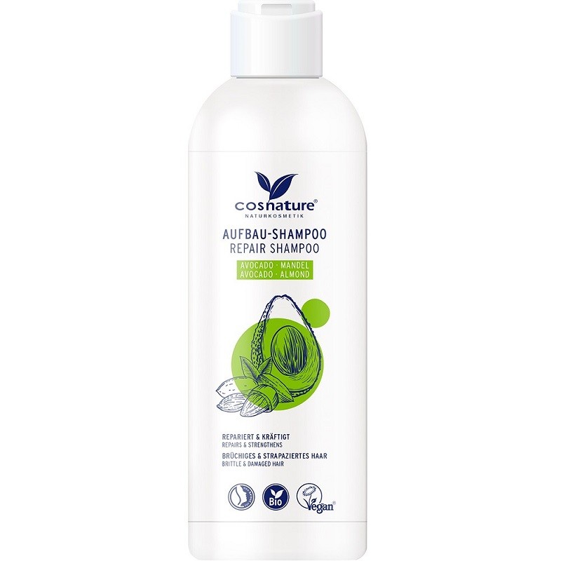 Sampon reparator cu avocado bio si migdale, vegan 250ml Cosnature Naturkosmetik