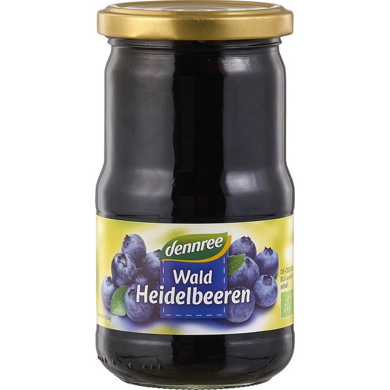 Afine de padure in sirop bio 350g Dennree