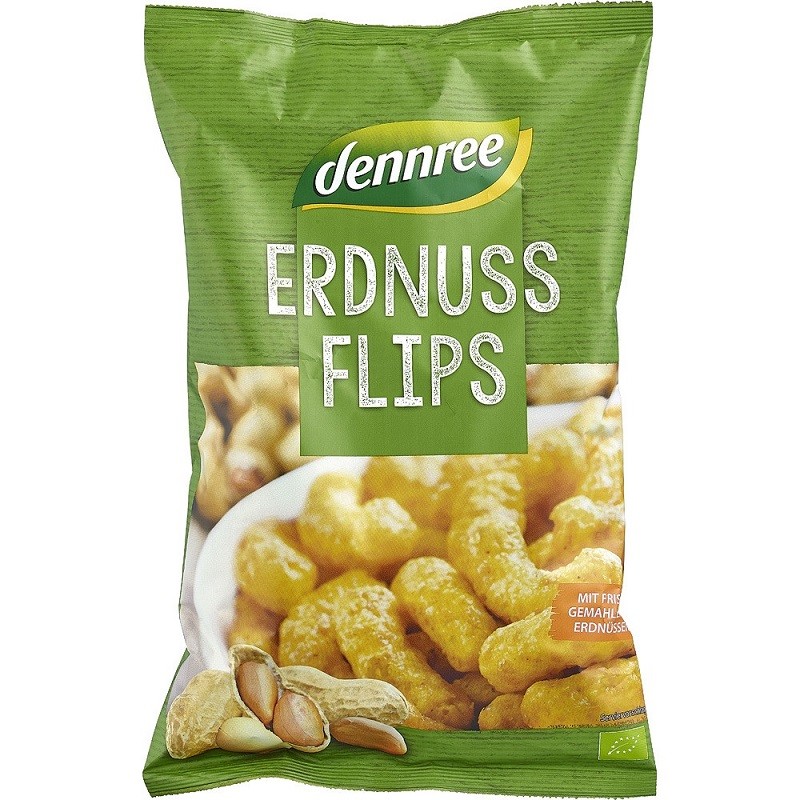Pufuleti cu arahide bio 115g Dennree