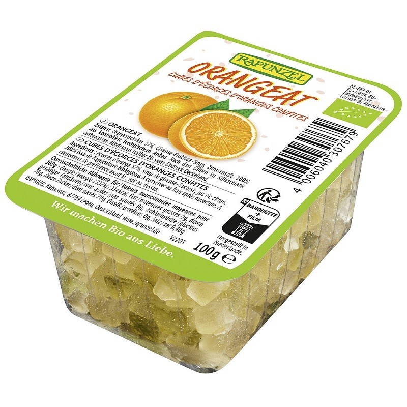 Coaja de portocala confiata bio 100g Rapunzel