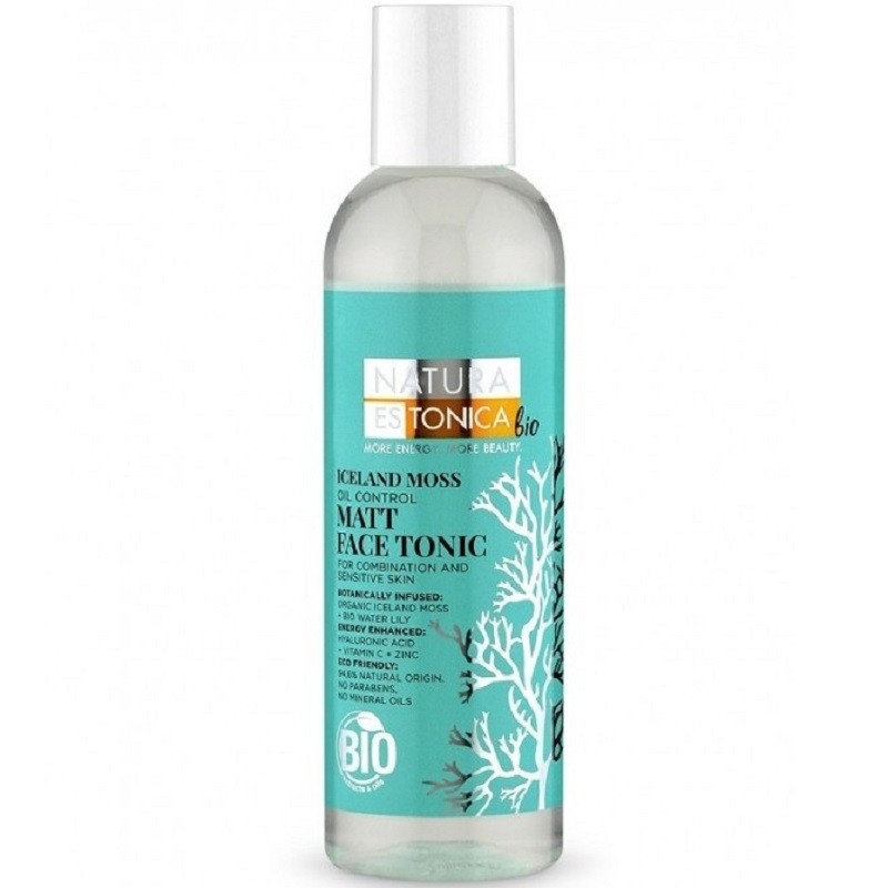 Lotiune tonica matifianta pentru ten mixt sau sensibil Iceland Moss 200ml Natura Estonica