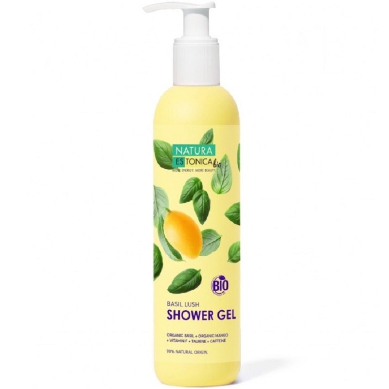 Gel de dus cu mango si busuioc Basil Lush 400ml Natura Estonica