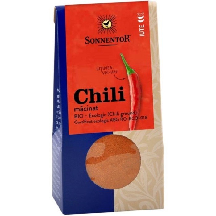 Chili macinat bio 40g Sonnentor