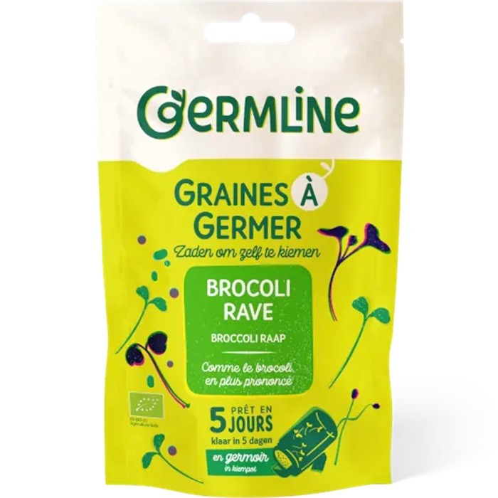 Broccoli Rabe bio seminte pentru germinat 100g Germline