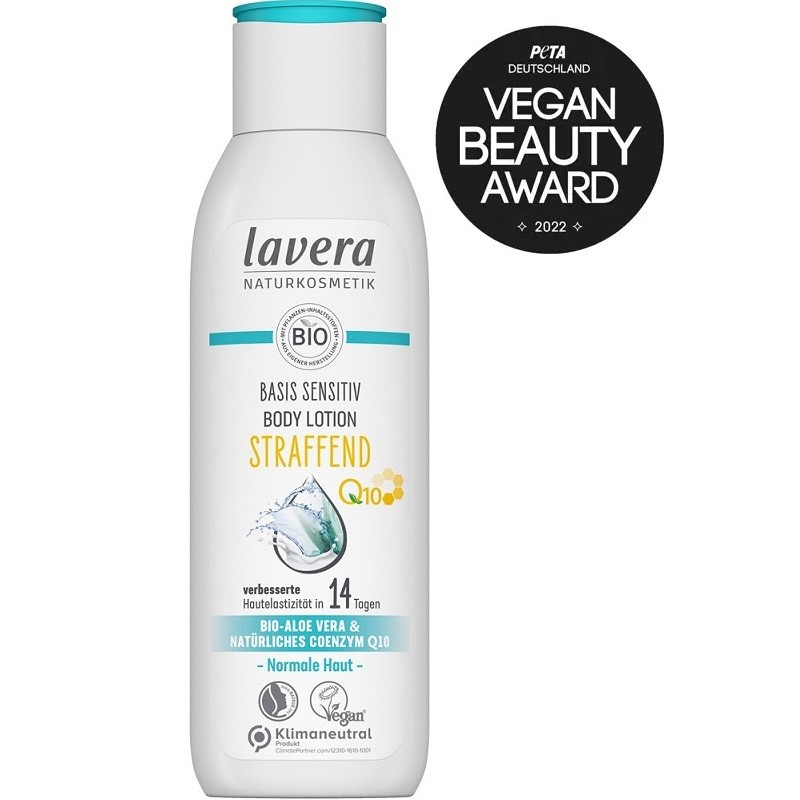 Lotiune de corp Sensitive pentru fermitate cu aloe vera si Q10 250ml Lavera