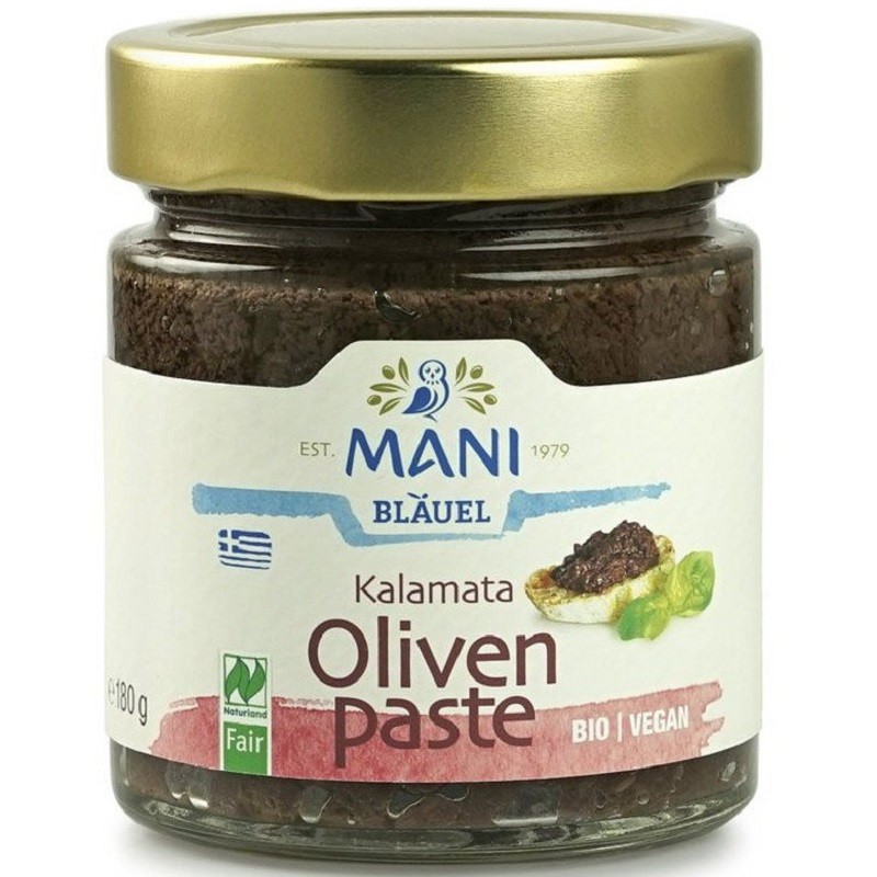Pasta de masline Kalamata bio vegana 180g Mani Blauel Organic