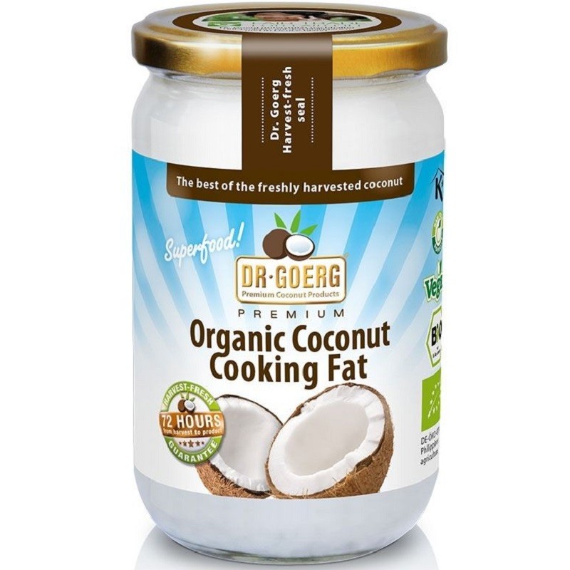 Ulei de cocos premium dezodorizat pt gatit bio, vegan 200ml Dr Goerg
