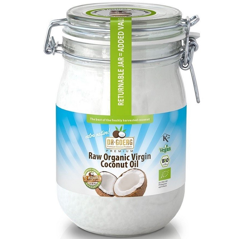 Ulei de Cocos premium raw bio, vegan 1000ml Dr Goerg