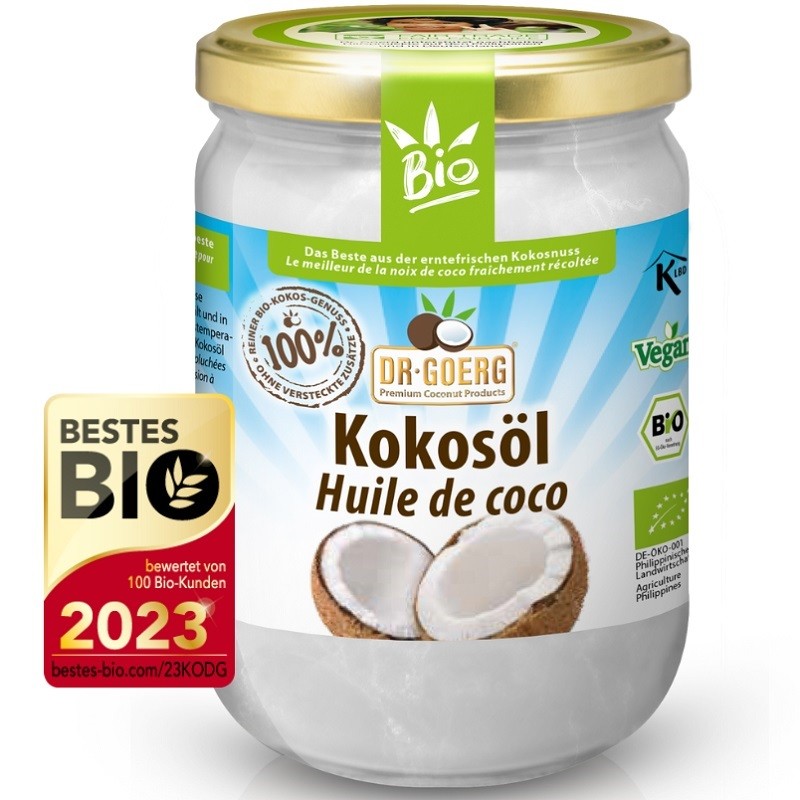Ulei de Cocos premium raw bio, vegan 500ml Dr Goerg