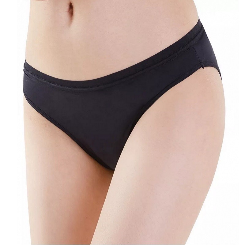 Chiloti menstruali bumbac organic, marime M, Negru, Irisana