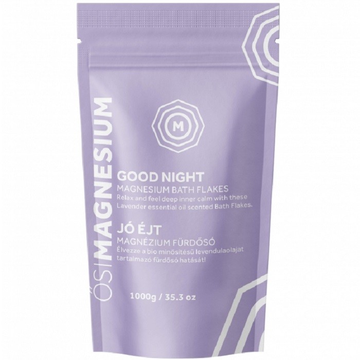 Fulgi baie Good Night magneziu si lavanda 1000g OsiMagnesium