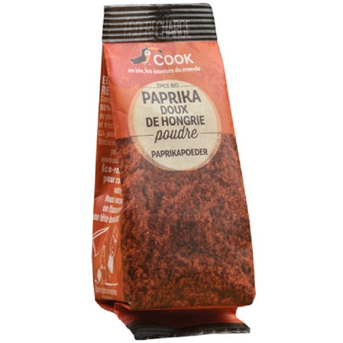 Paprika (boia dulce din Ungaria) bio, fara gluten, refill 40g Cook