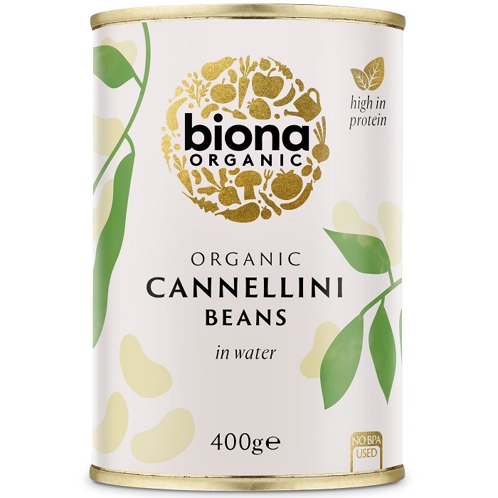 Fasole alba Cannellini bio, conserva 400g Biona