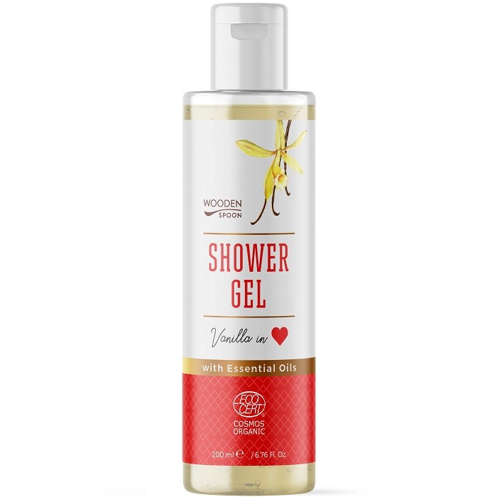 Gel de dus cu vanilie bio Vanilla in love 200ml Wooden Spoon