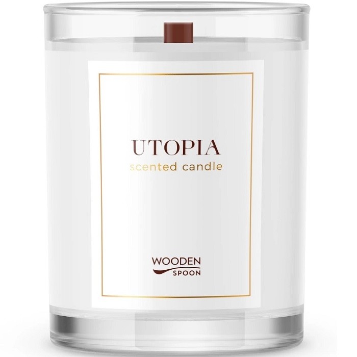 Lumanare naturala cu patchouli Utopia 200g Wooden Spoon