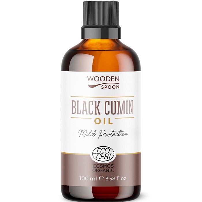 Ulei de Chimen Negru (Negrilica) bio, presat la rece 100ml Wooden Spoon